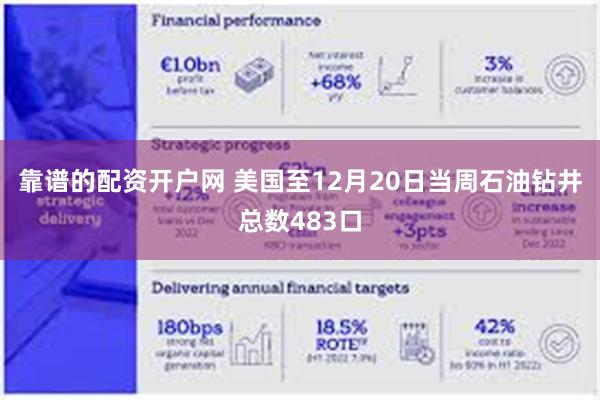 靠谱的配资开户网 美国至12月20日当周石油钻井总数483口